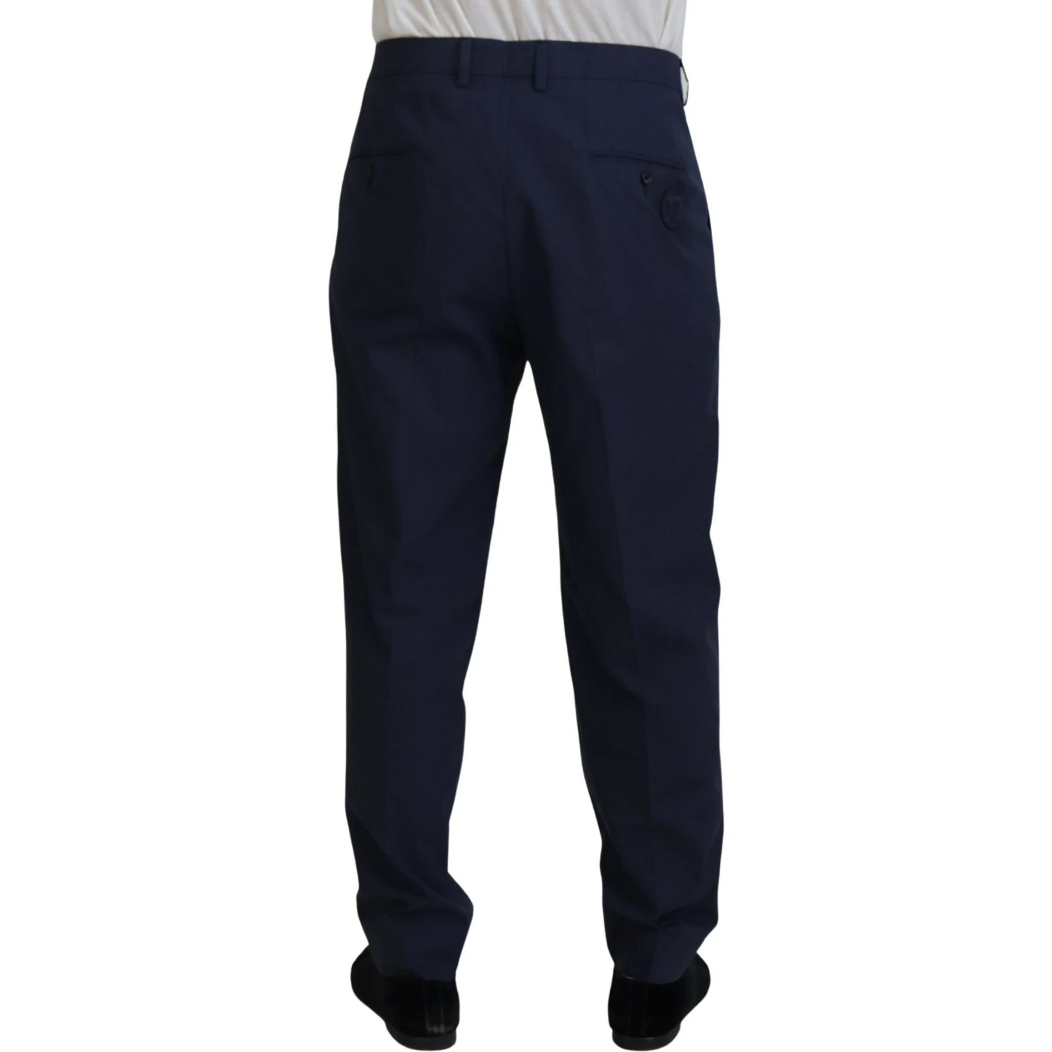 Dark Blue Cotton Chino Formal Pants