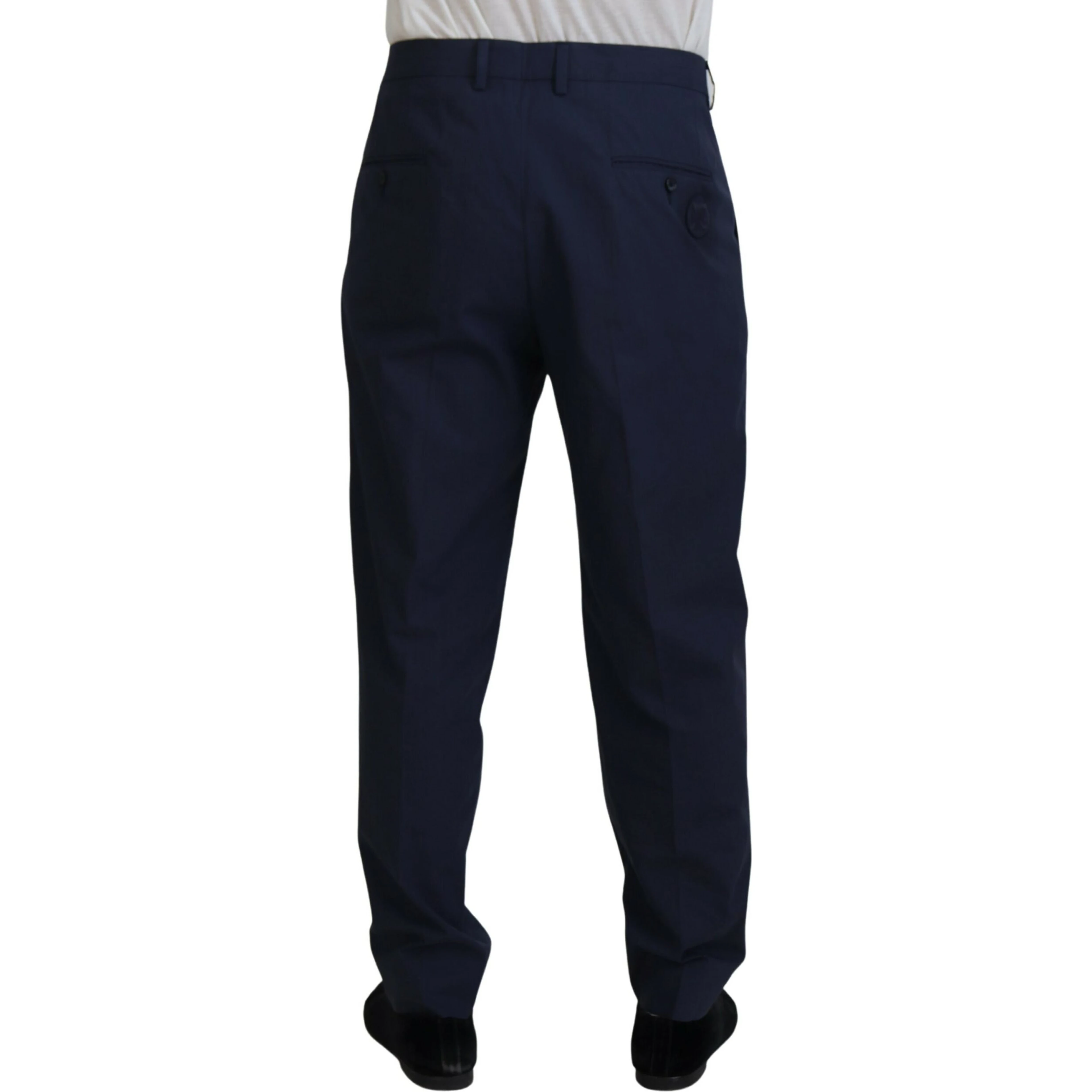 Dark Blue Cotton Chino Formal Pants