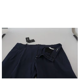 Dark Blue Cotton Chino Formal Pants