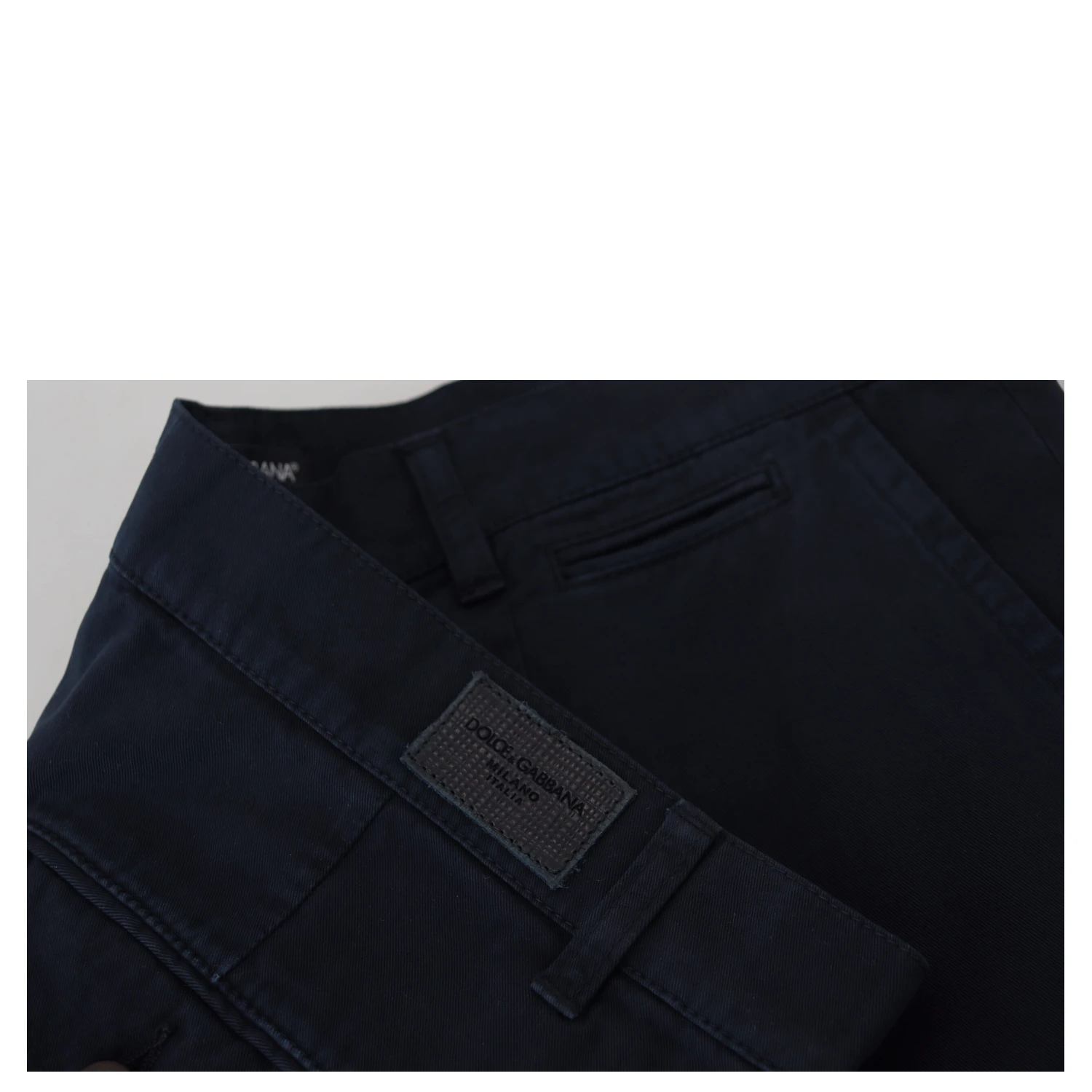 Blue Cotton Dress Formal Men Pants
