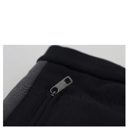 Black Wool Horseshoe Jogger Pants