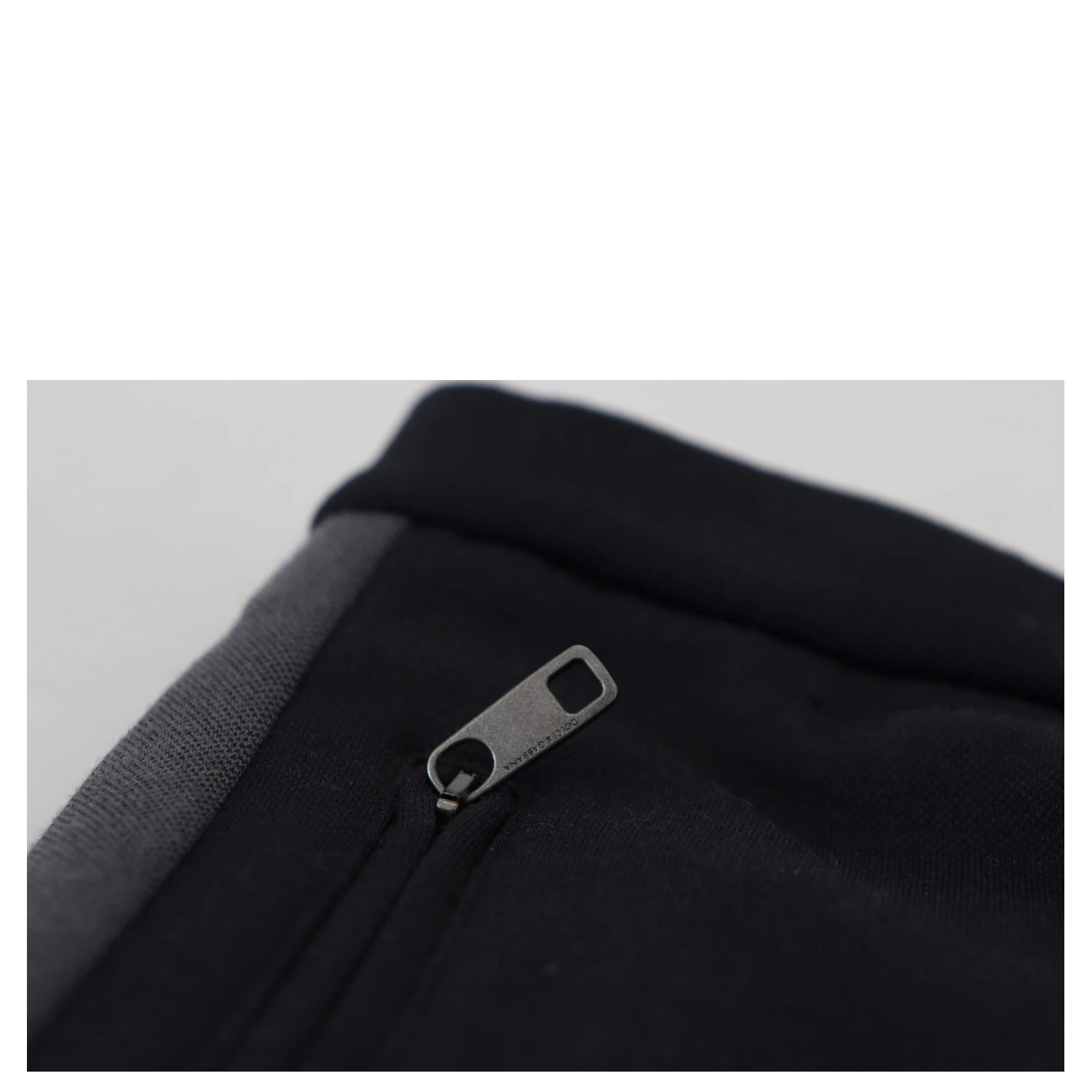Black Wool Horseshoe Jogger Pants