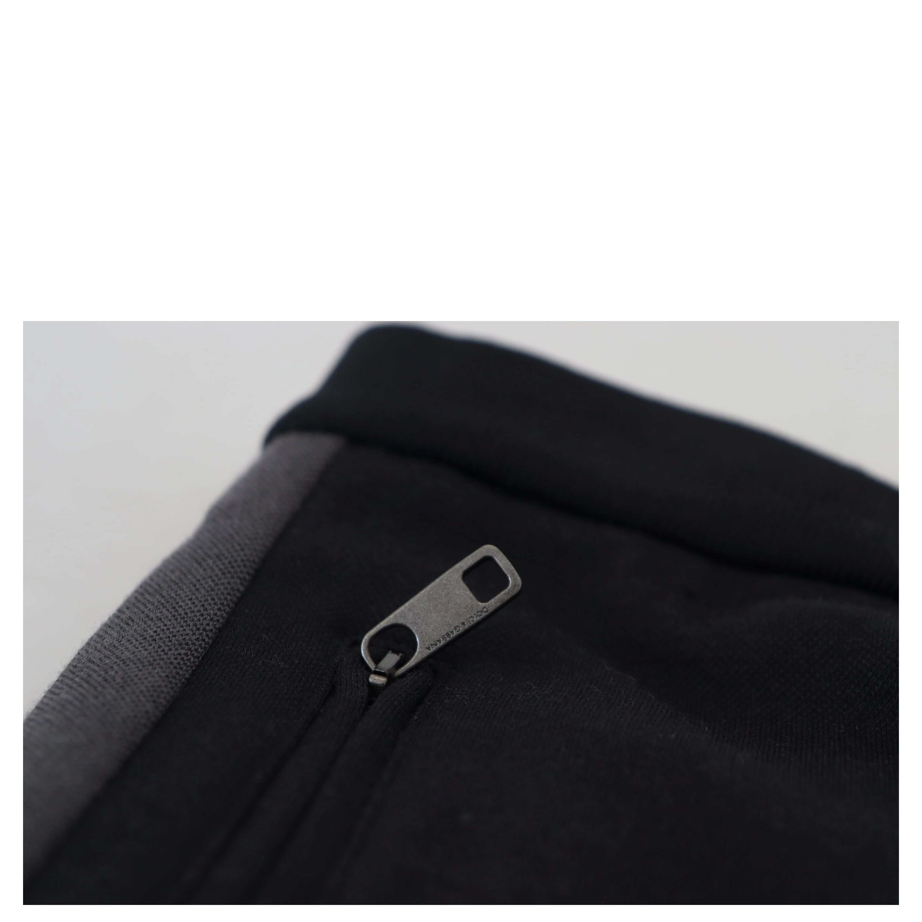 Black Wool Horseshoe Jogger Pants