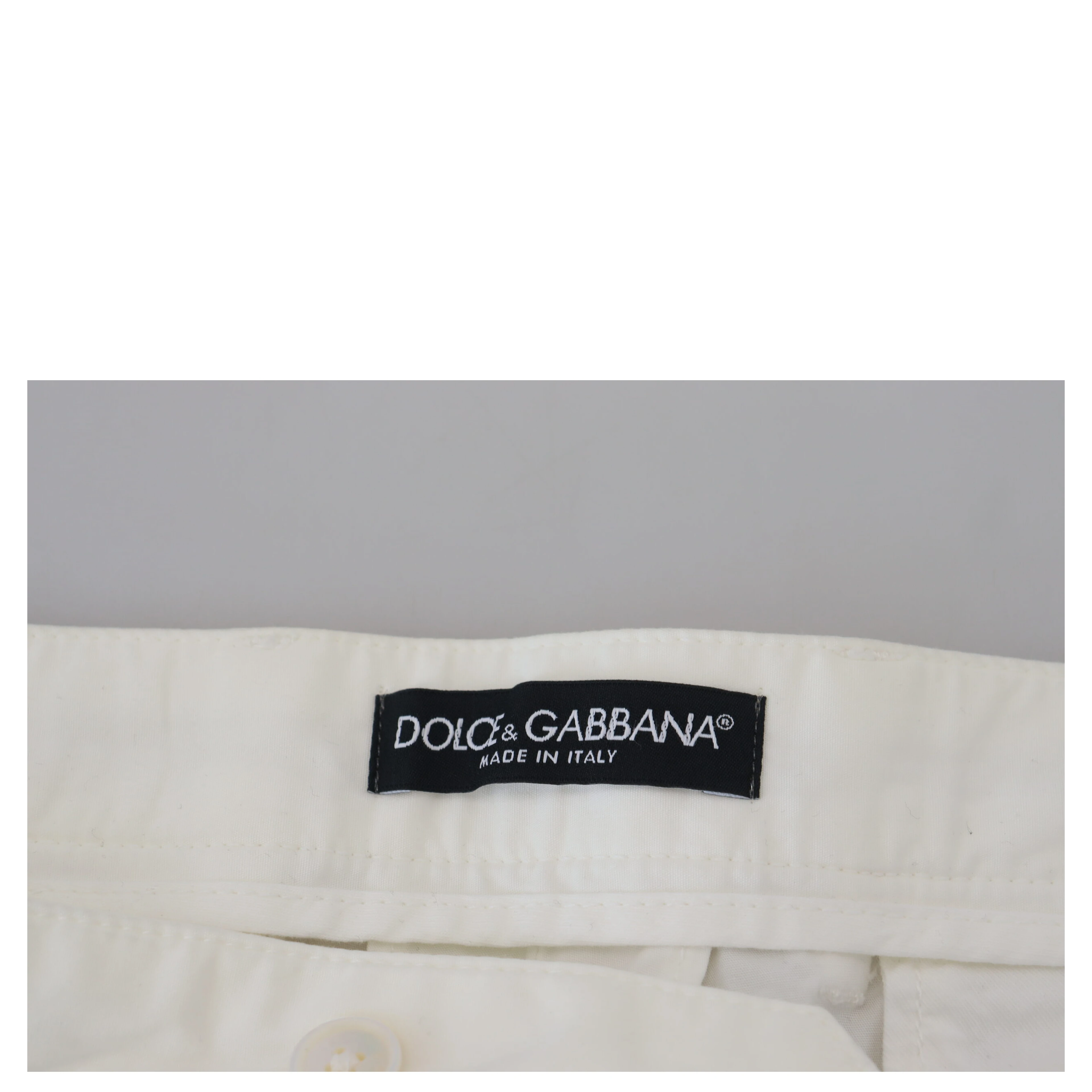 White Cotton Skinny Chino Pants