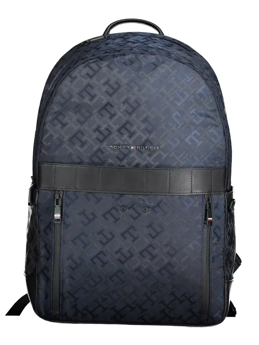 Blue Polyester Backpack