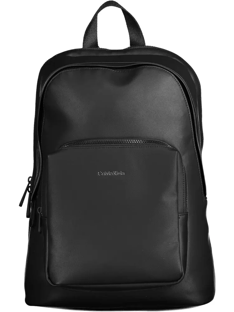 Black Polyester Backpack