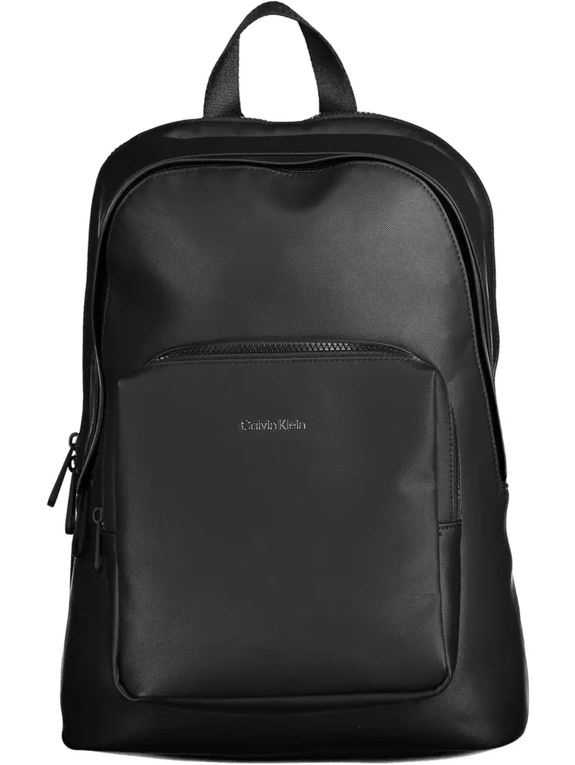 Black Polyester Backpack