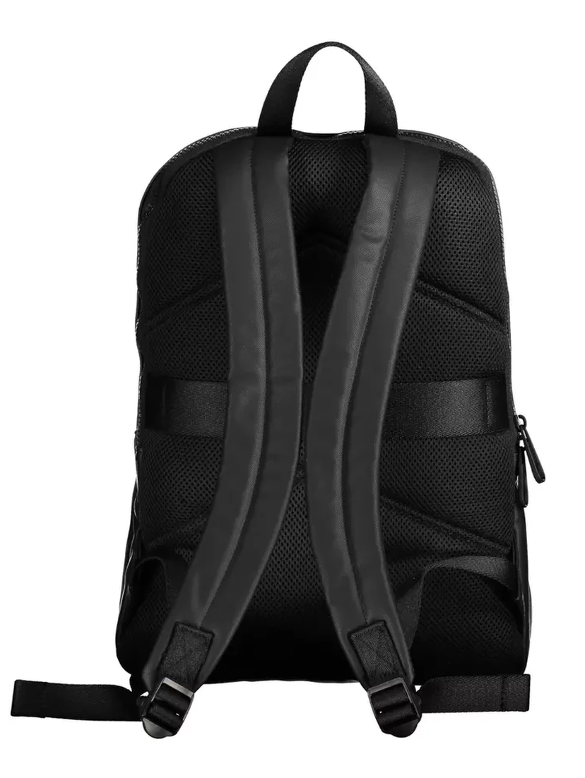Black Polyester Backpack