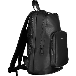 Black Polyester Backpack