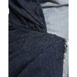 Blue Patchwork Two Tone Denim Mini Dress