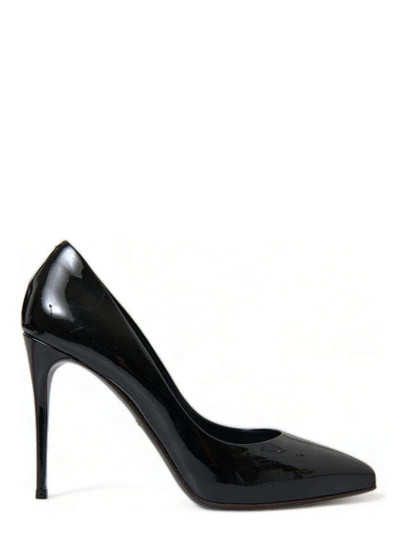 Black Patent Leather Pumps Heels Shoes