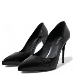 Black Patent Leather Pumps Heels Shoes