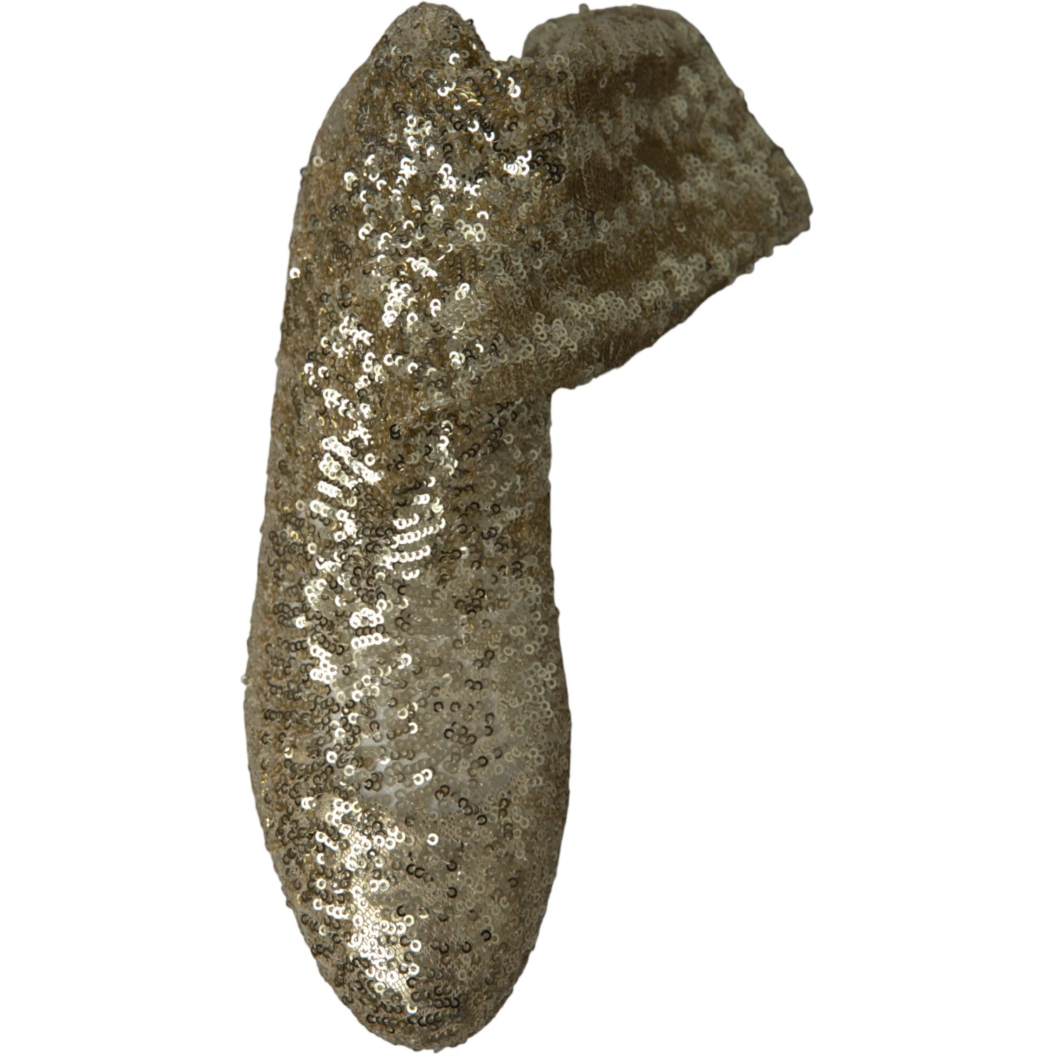 Gold Sequined Short Boots Stretch Shoes