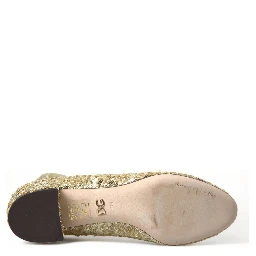 Gold Sequined Short Boots Stretch Shoes