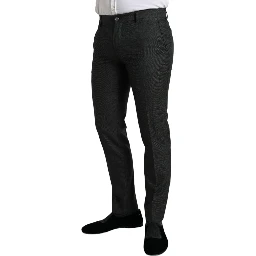 Dark Gray Stretch Slim Formal Pants