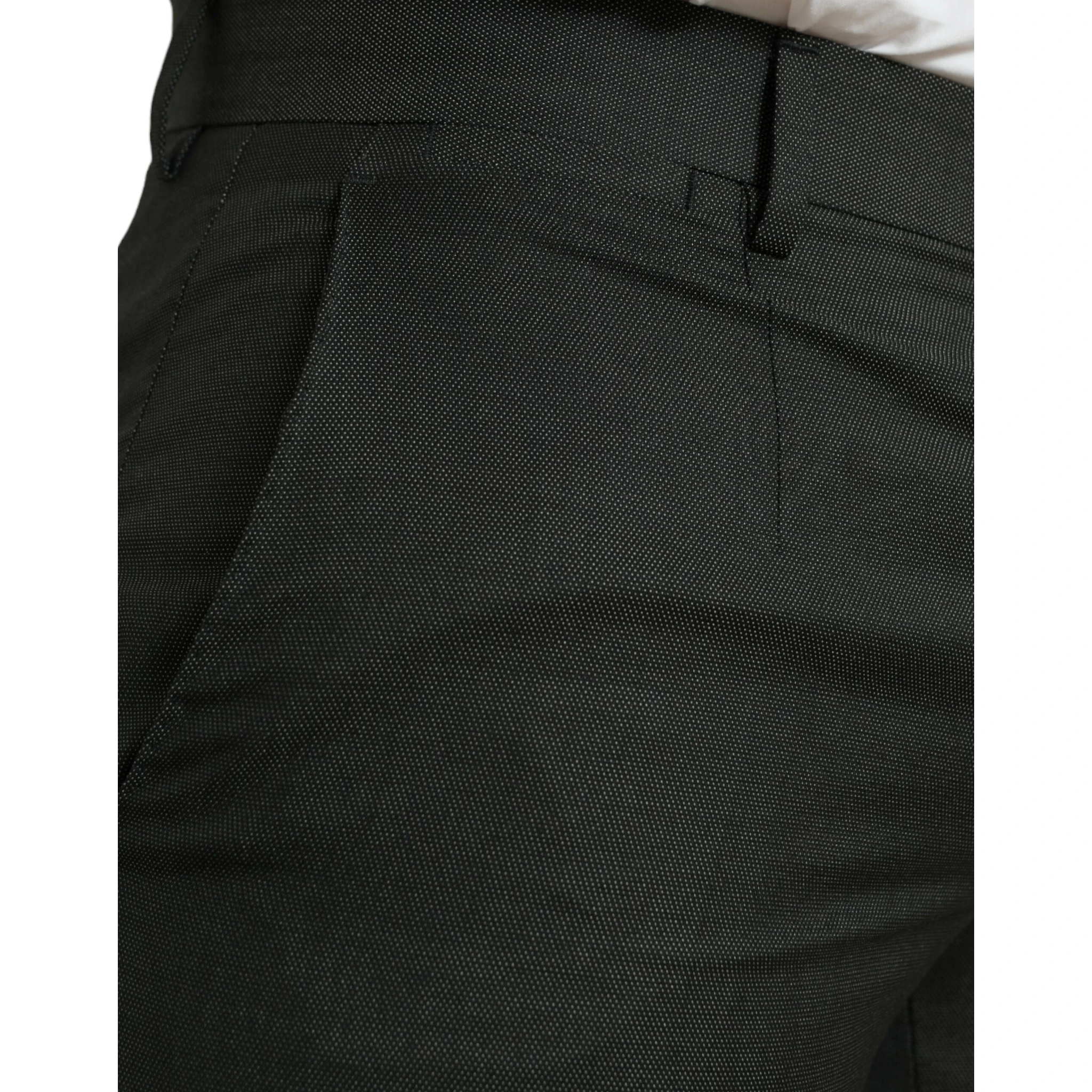 Dark Gray Stretch Slim Formal Pants