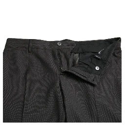 Dark Gray Stretch Slim Formal Pants