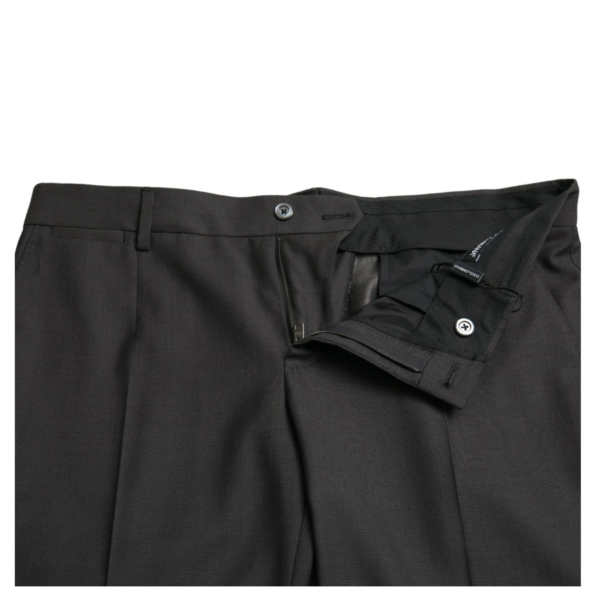 Dark Gray Stretch Slim Formal Pants