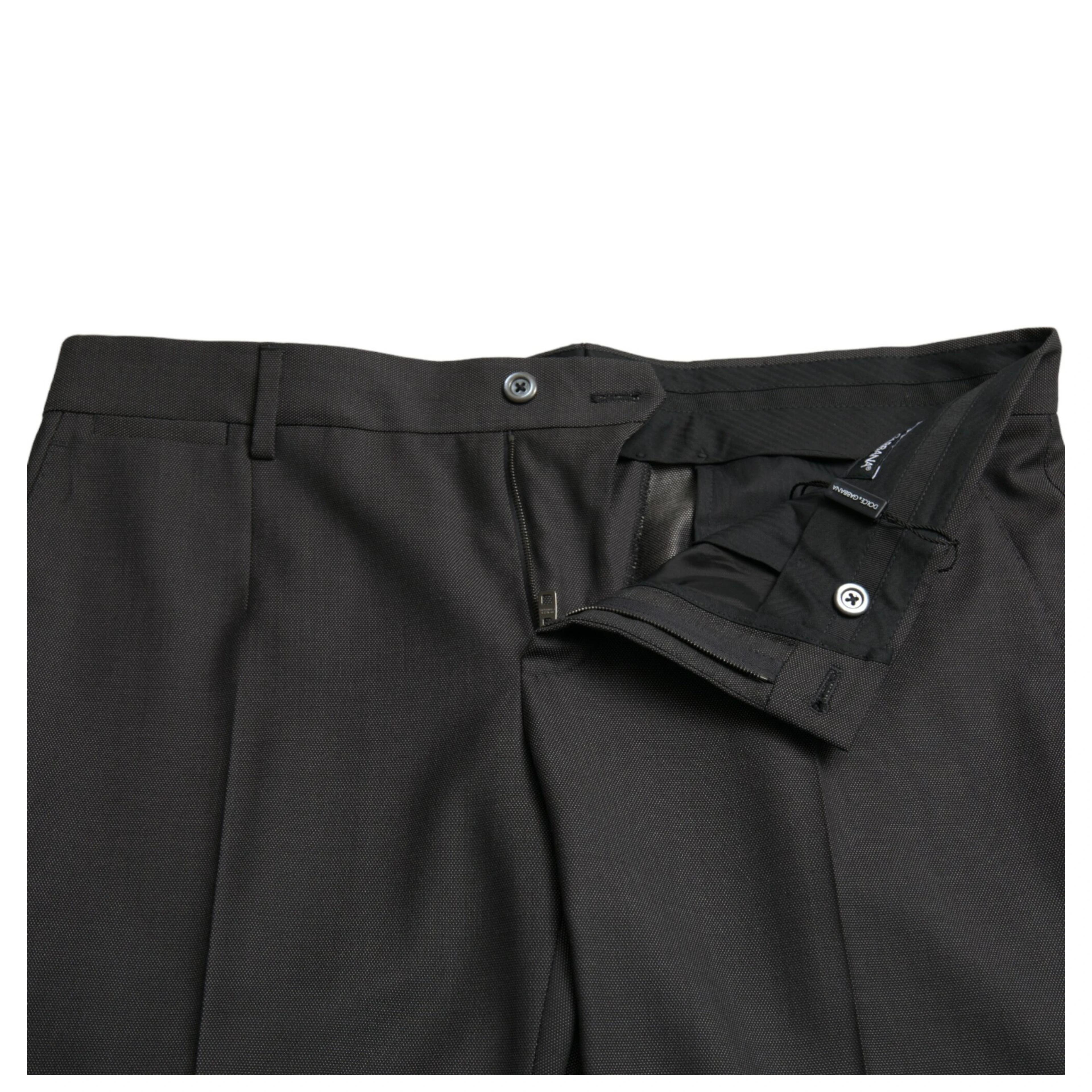 Dark Gray Stretch Slim Formal Pants