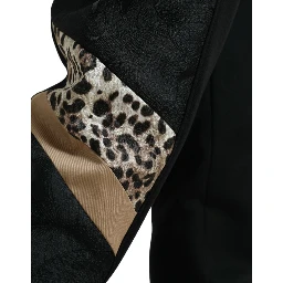 Black Cotton Slim Stretch Jogger Pants