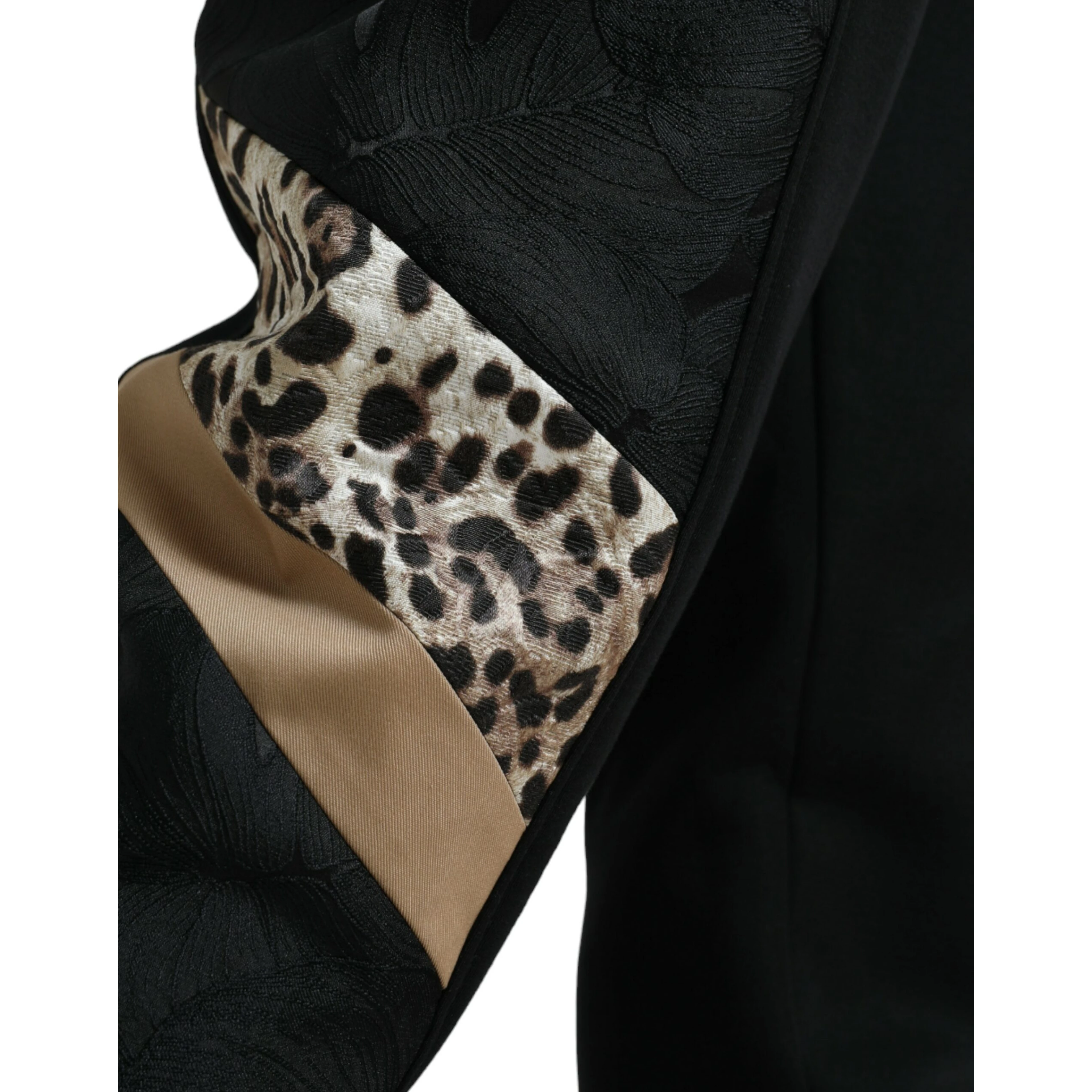 Black Cotton Slim Stretch Jogger Pants