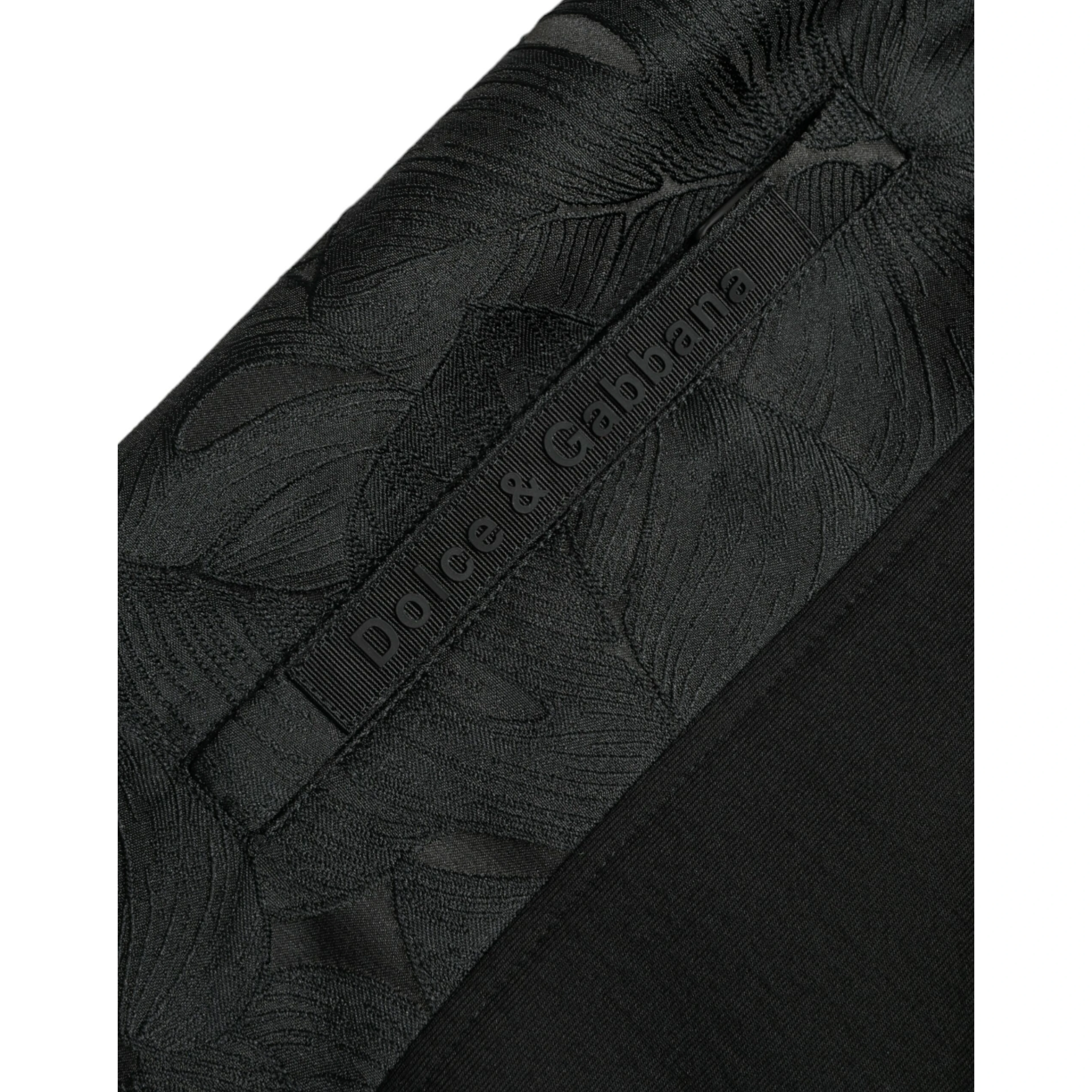Black Cotton Slim Stretch Jogger Pants