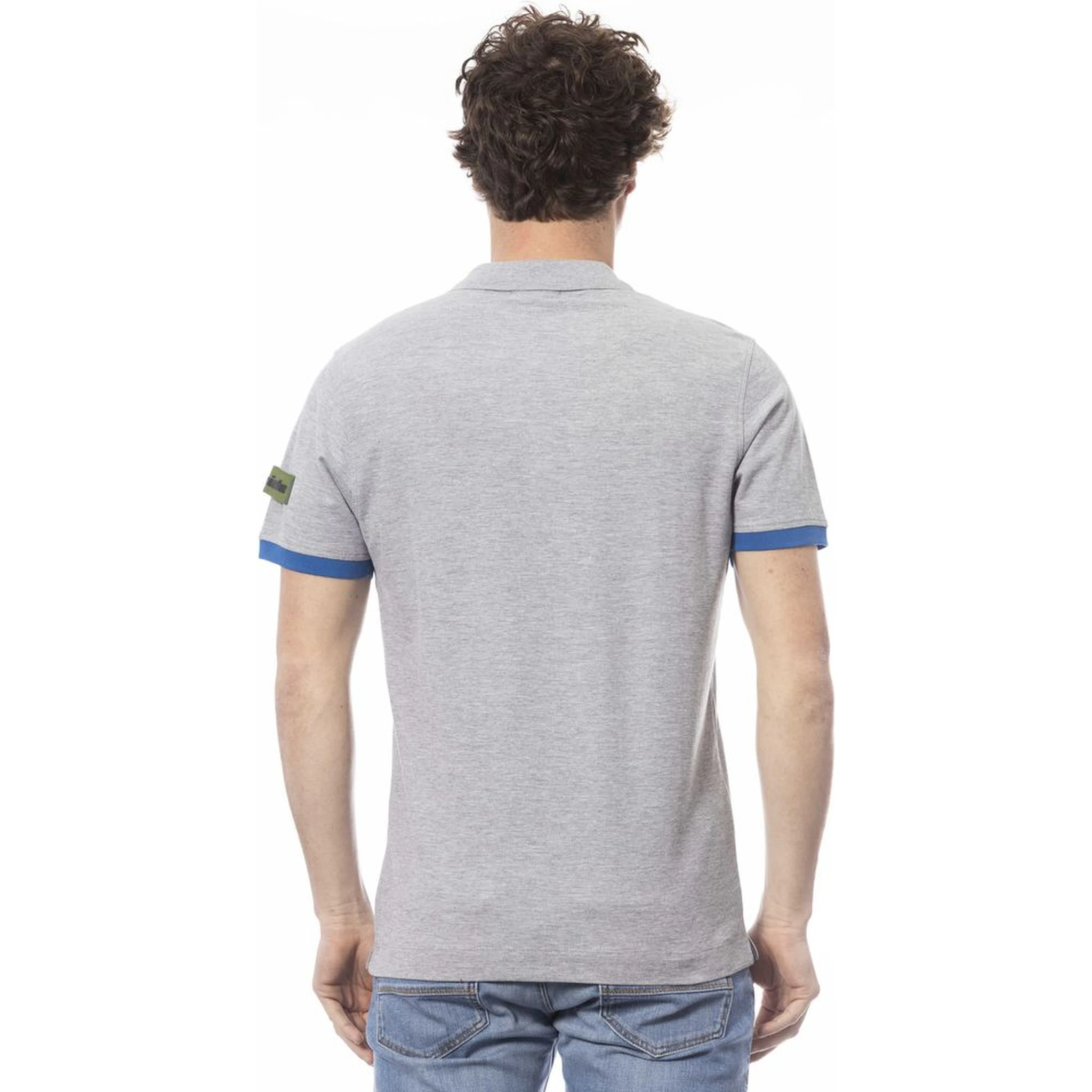 Gray Cotton Polo Shirt