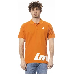 Orange Cotton Polo Shirt