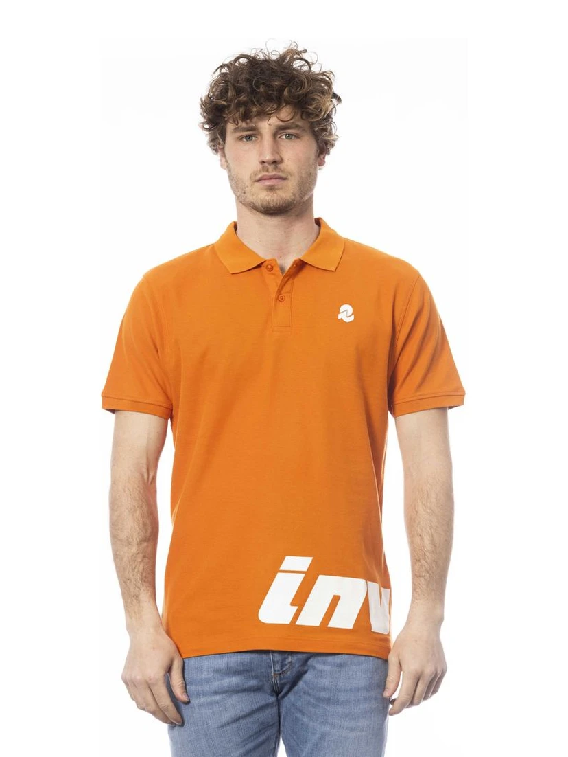 Orange Cotton Polo Shirt