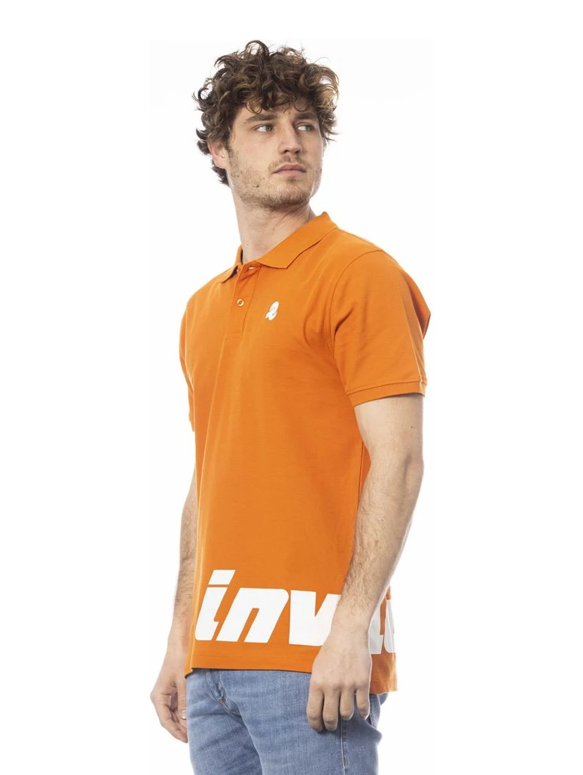Orange Cotton Polo Shirt