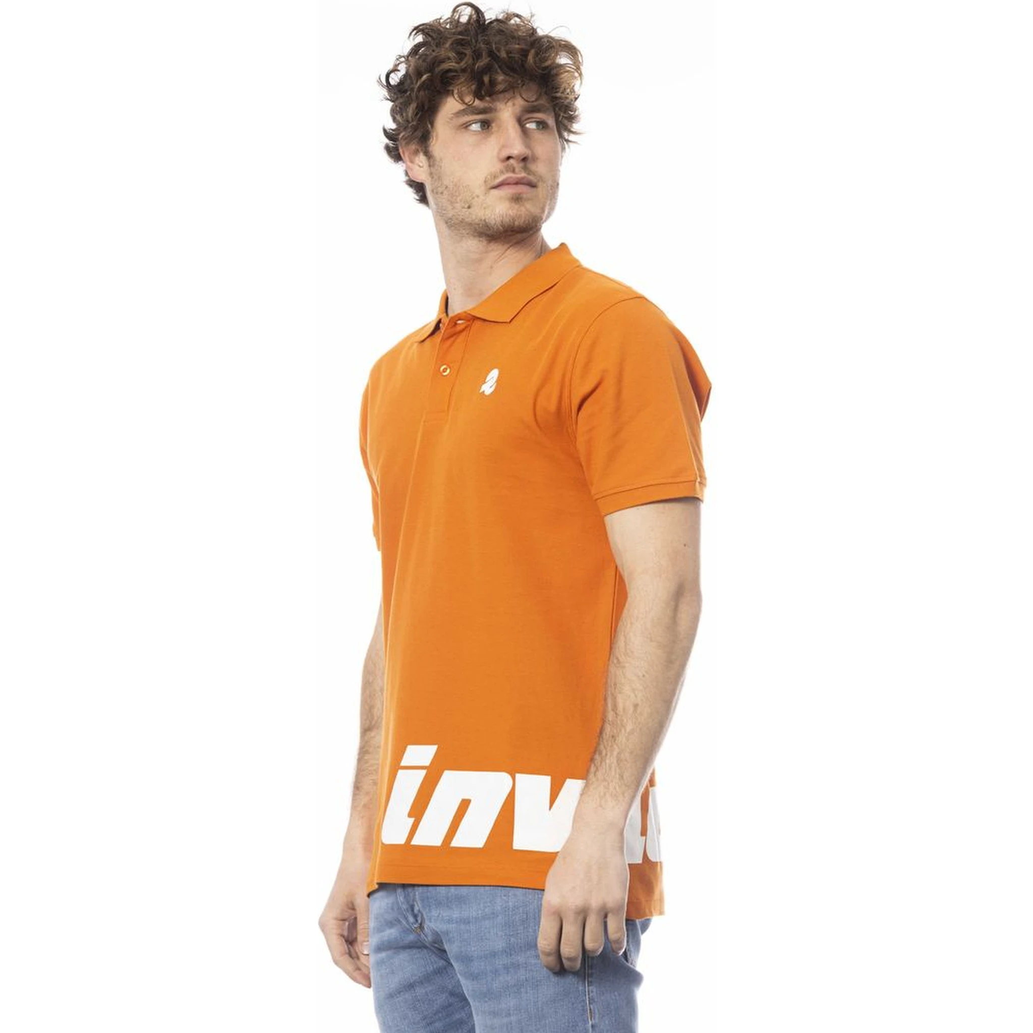 Orange Cotton Polo Shirt