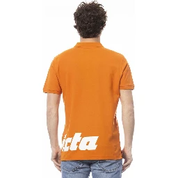 Orange Cotton Polo Shirt