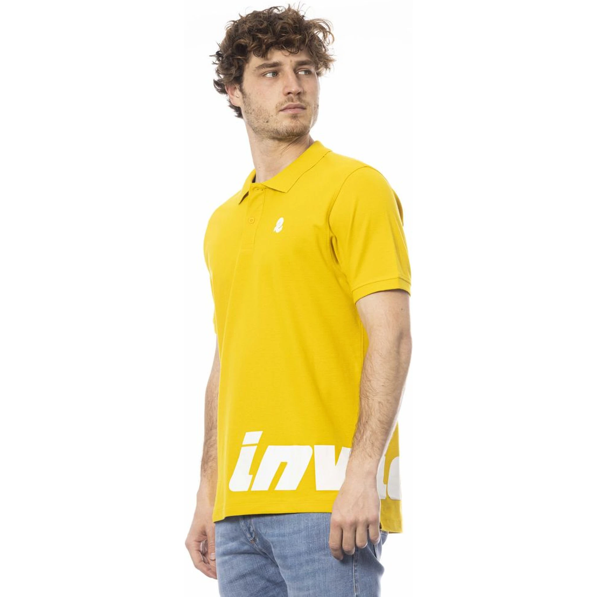 Yellow Cotton Polo Shirt