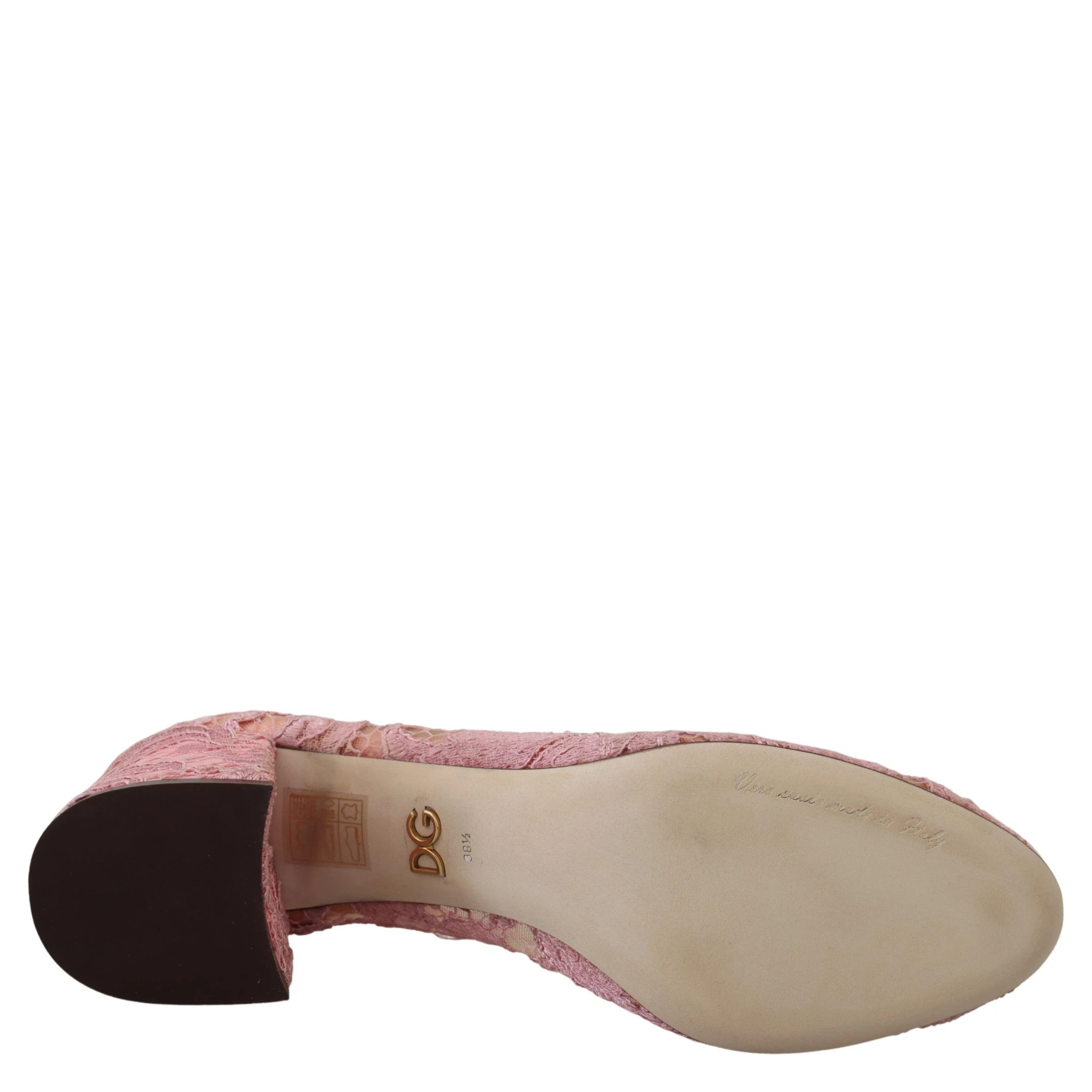 Pink Taormina Lace Crystal Pumps Pastel Shoes