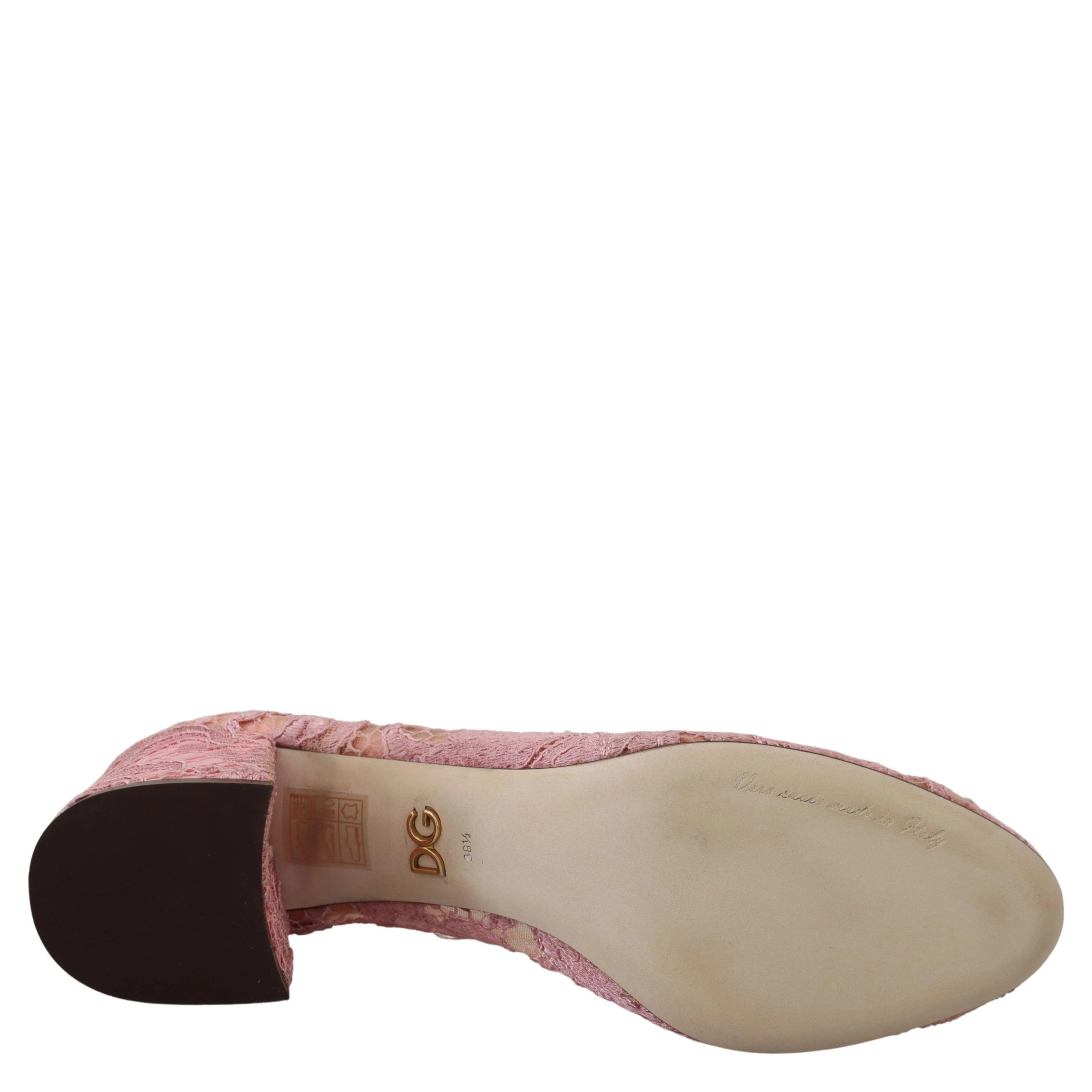 Pink Taormina Lace Crystal Pumps Pastel Shoes