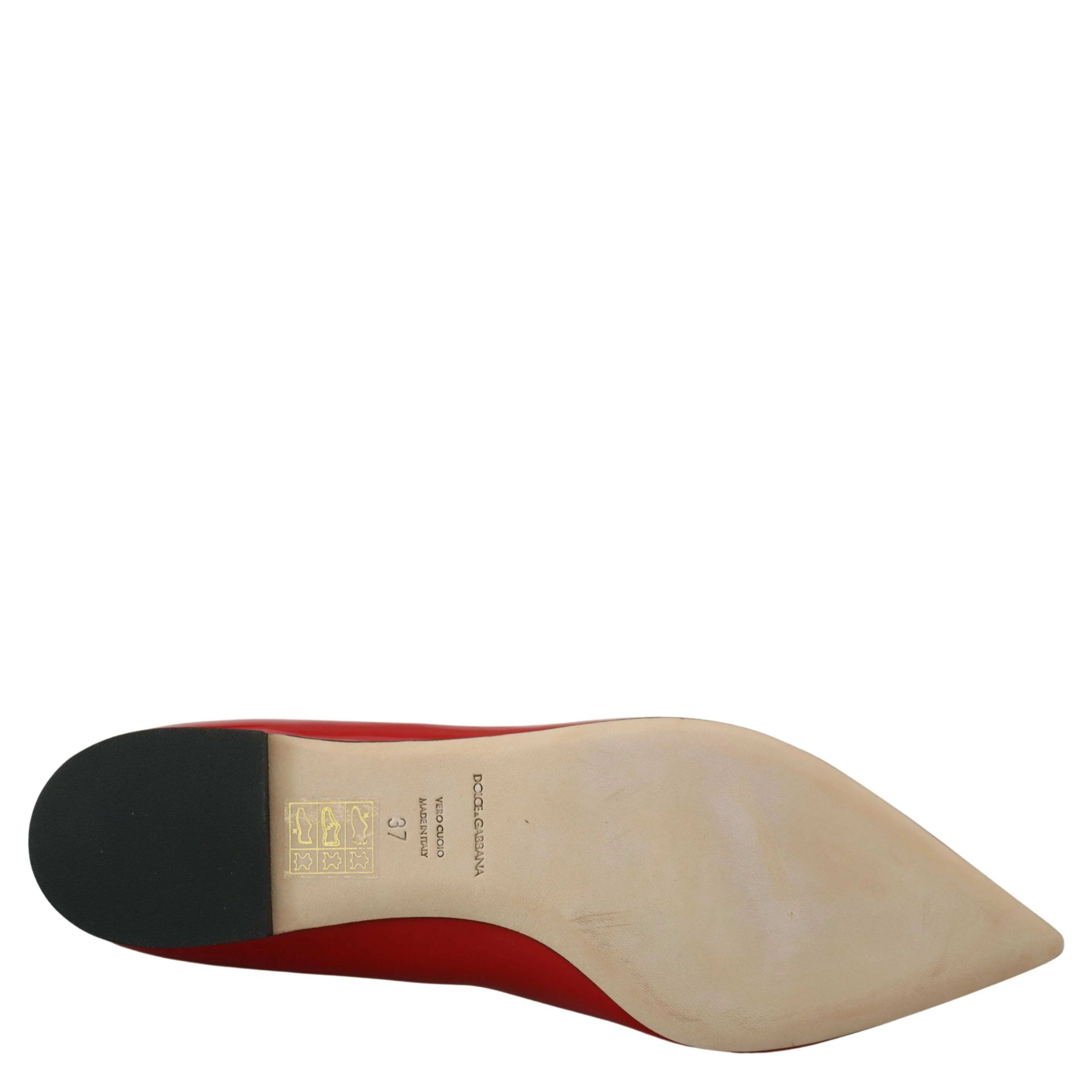 Red Leather Crystals Loafers Flats Shoes