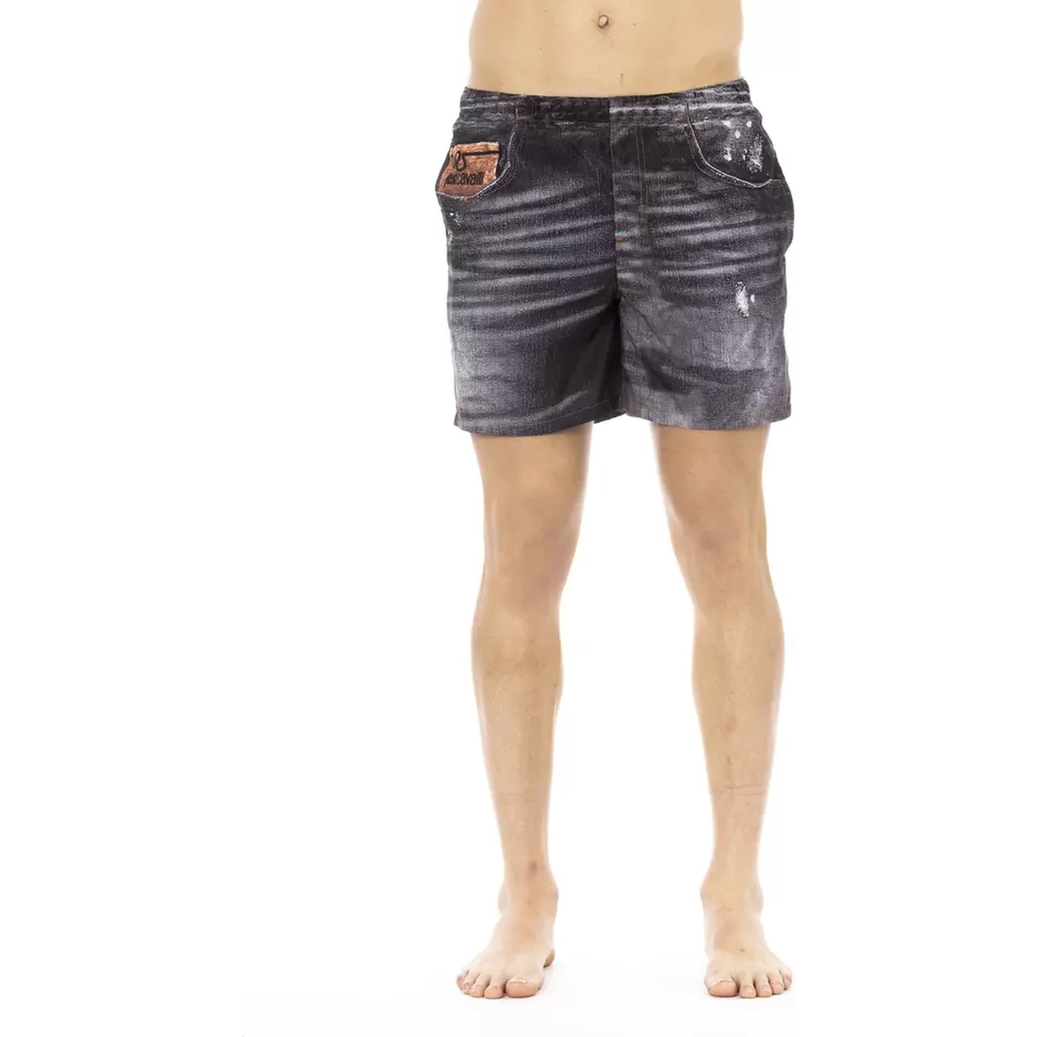 Black Polyester Swimwear