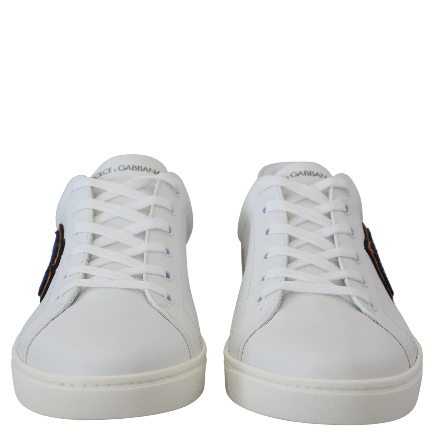 White Leather DG Logo Casual Sneakers Shoes