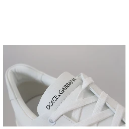 White Leather DG Logo Casual Sneakers Shoes