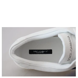 White Leather DG Logo Casual Sneakers Shoes