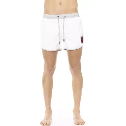 White Polyester Swimwear