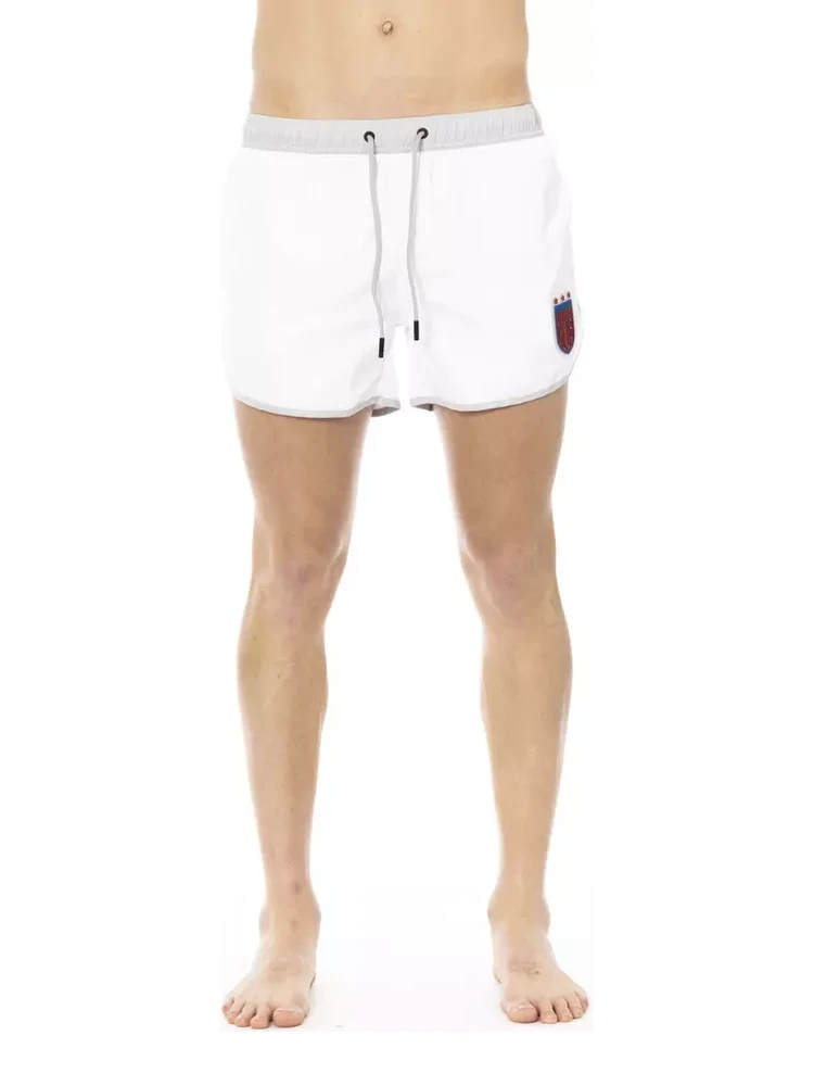 White Polyester Swimwear