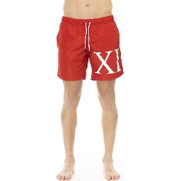 Red Polyester Swimwear