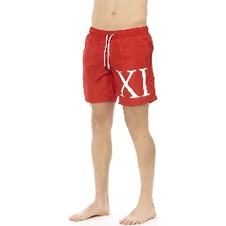 Red Polyester Swimwear