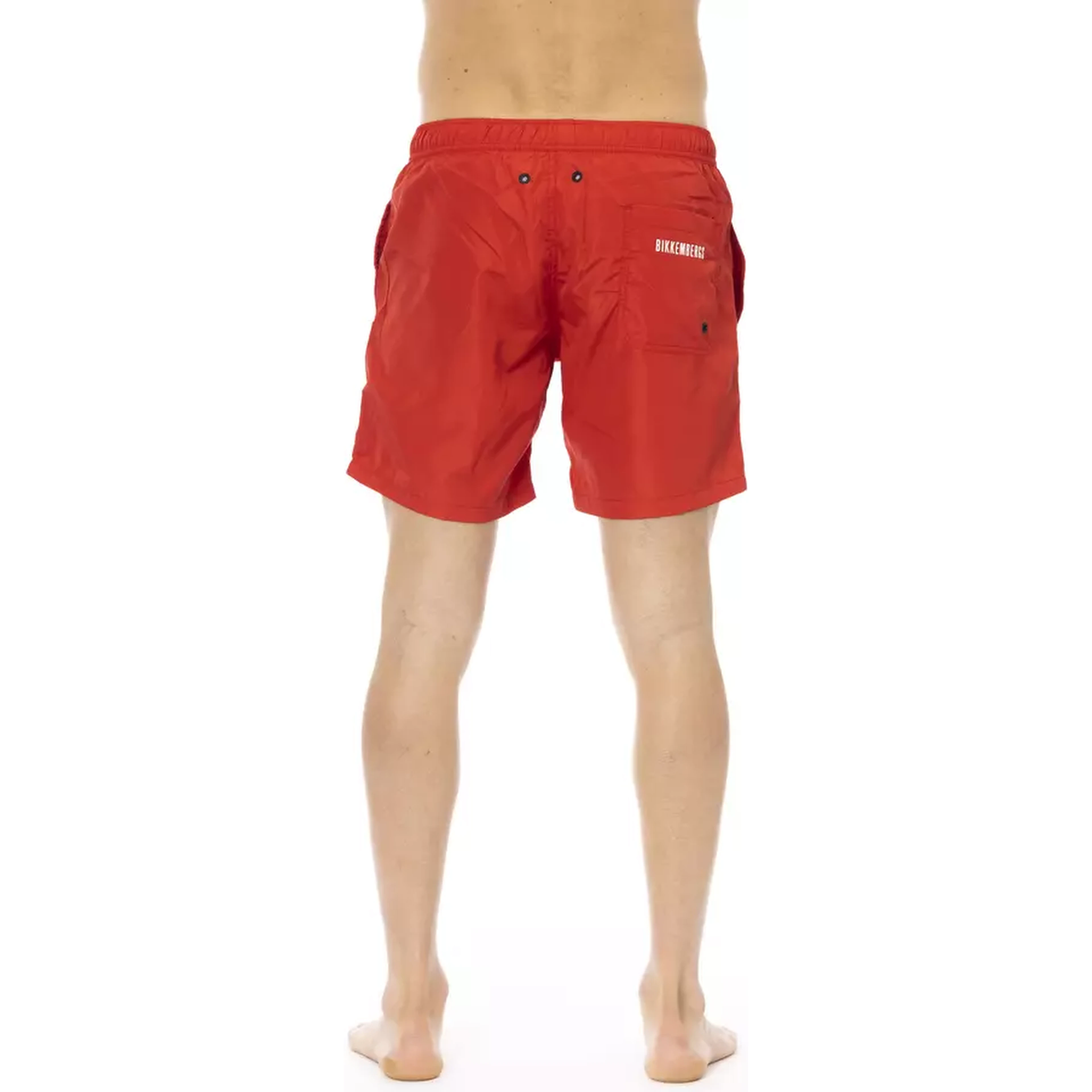 Red Polyester Swimwear