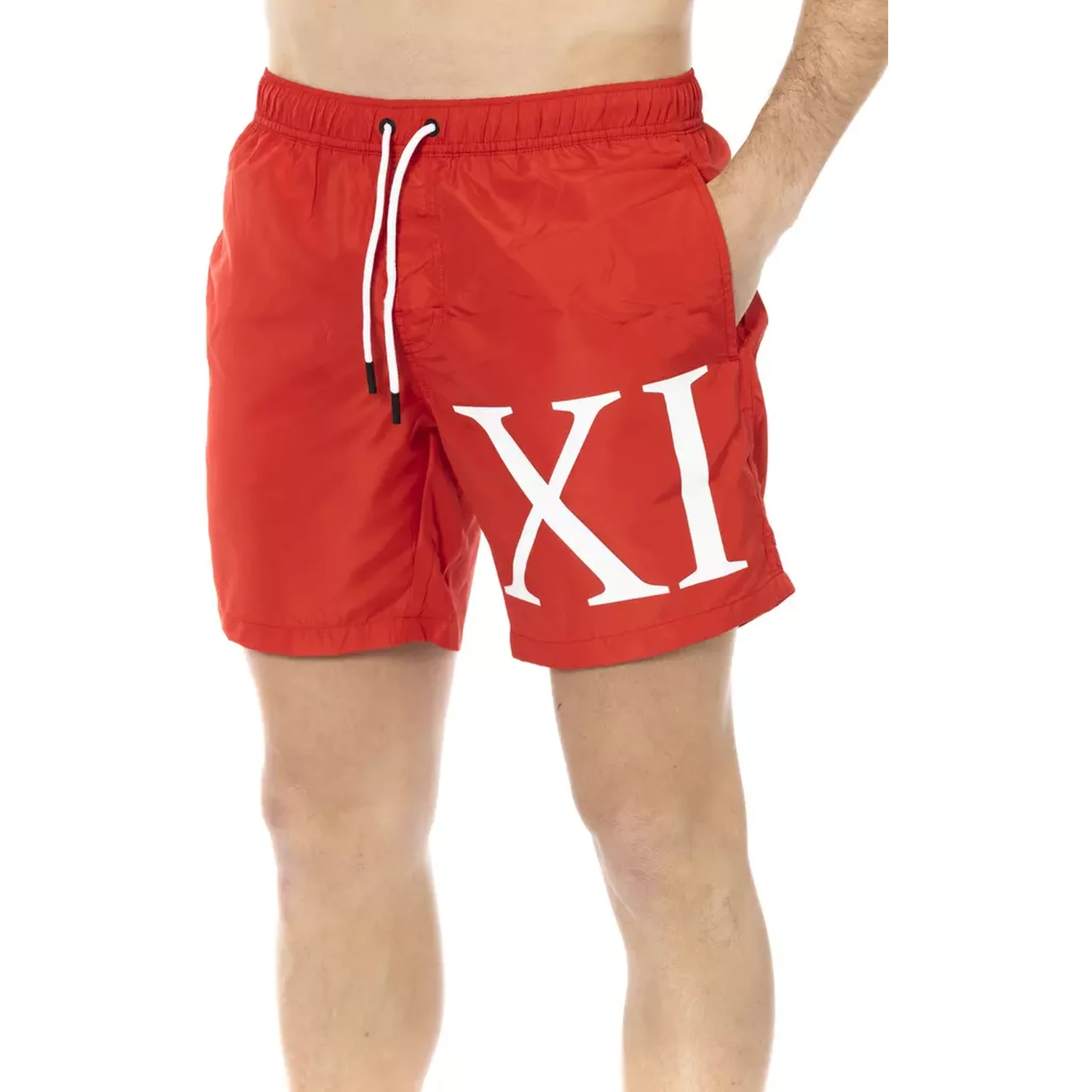 Red Polyester Swimwear