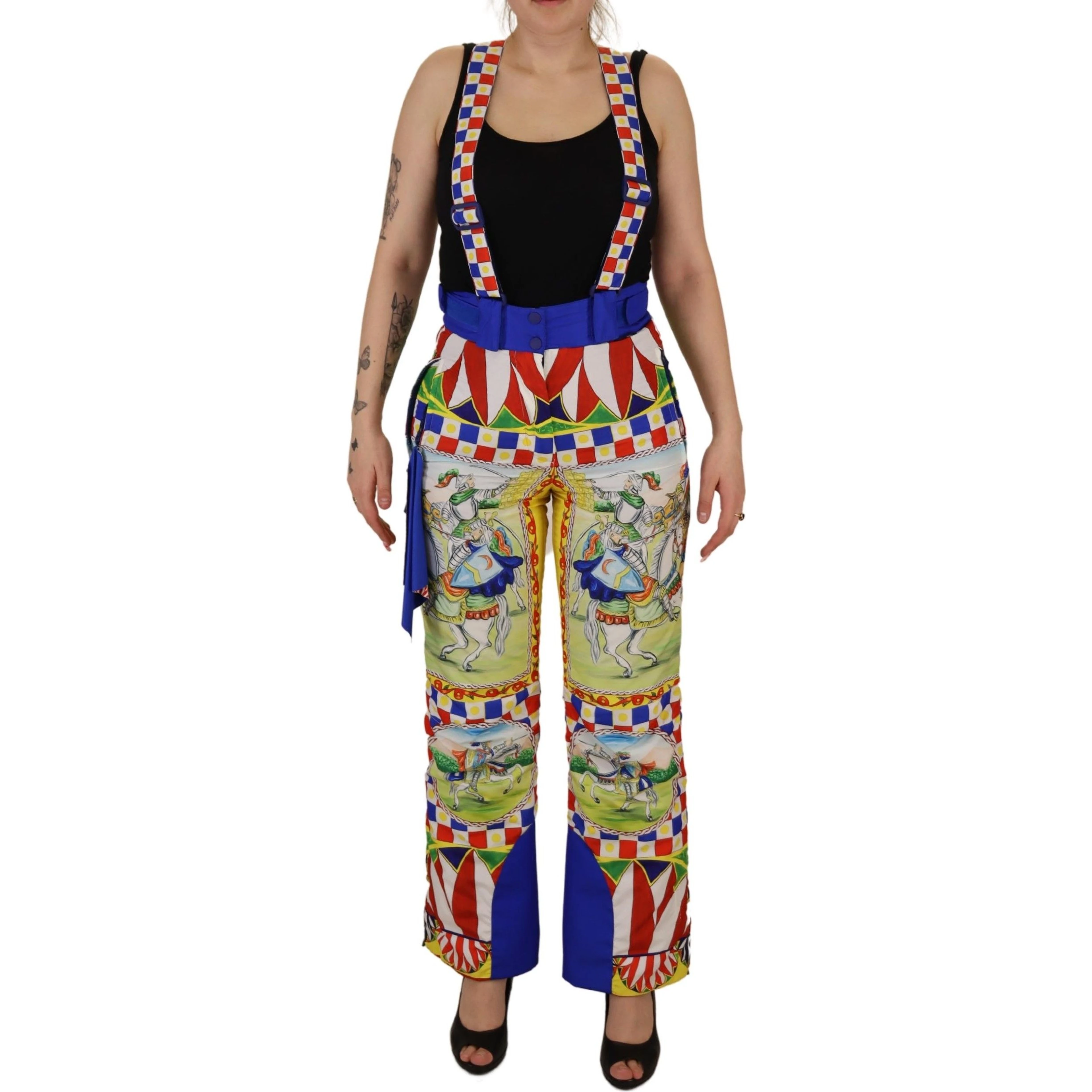 Multicolor Printed Snow Trouser Pants