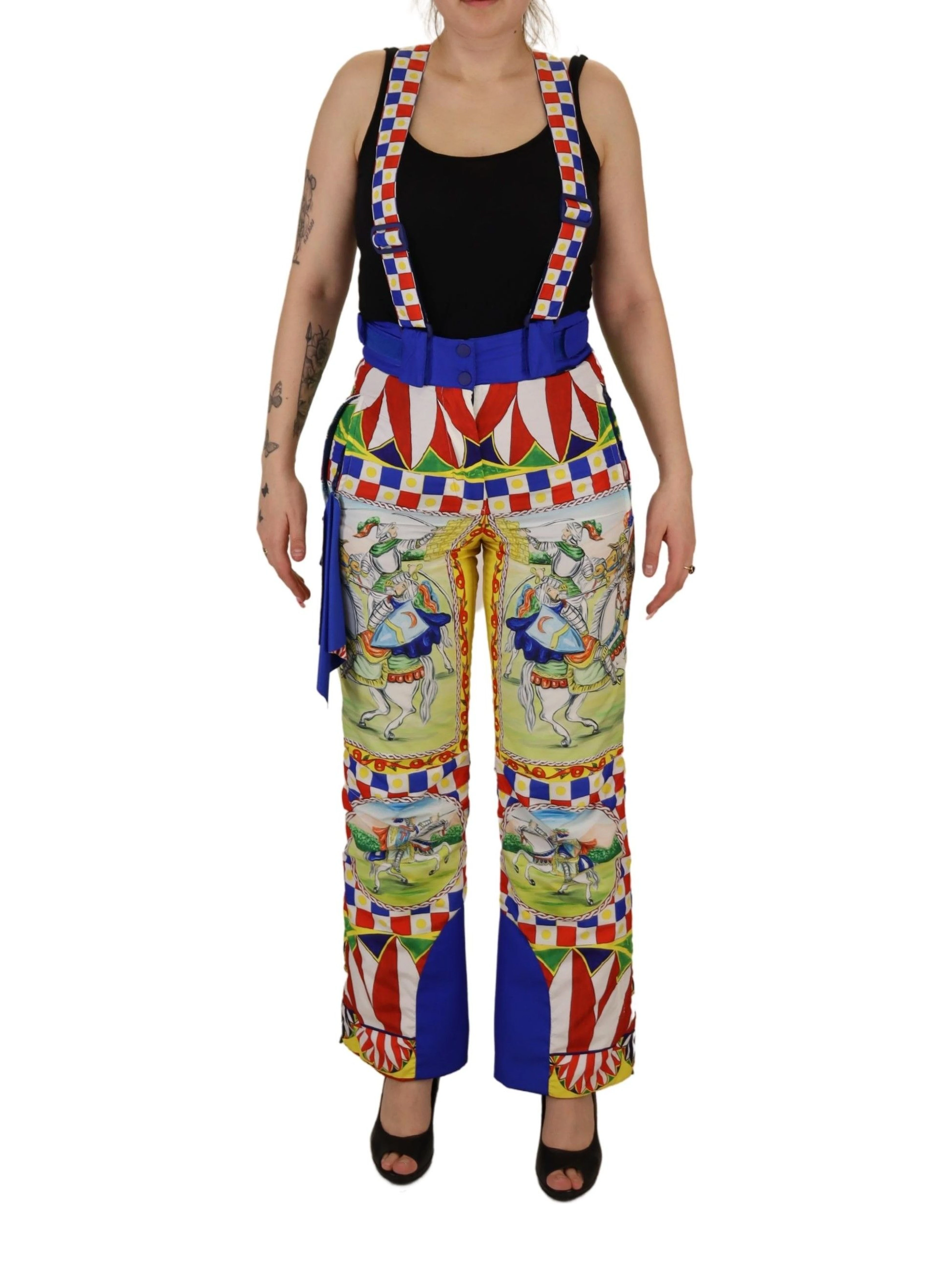 Multicolor Printed Snow Trouser Pants
