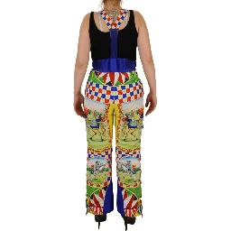 Multicolor Printed Snow Trouser Pants