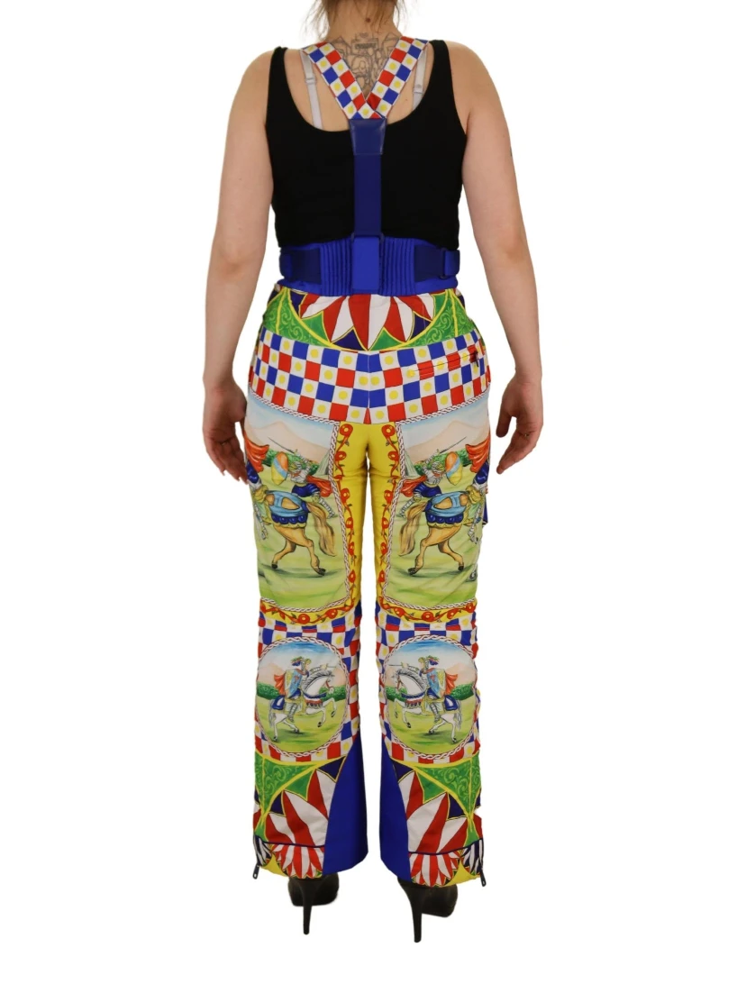 Multicolor Printed Snow Trouser Pants